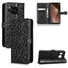 For Sharp Aquos Sense7 Honeycomb Dot Texture Leather Phone Case(Black) - 1