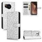 For Sharp Aquos Sense7 Honeycomb Dot Texture Leather Phone Case(Silver) - 1