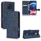 For ZTE nubia Red Magic 7 Pro Honeycomb Dot Texture Leather Phone Case(Blue) - 1