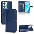 For OnePlus Nord CE 2 Lite 5G / Realme 9 Pro Honeycomb Dot Texture Leather Phone Case(Blue) - 1