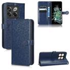 For OnePlus 10T Honeycomb Dot Texture Leather Phone Case(Blue) - 1