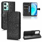 For OnePlus Nord CE 2 5G Honeycomb Dot Texture Leather Phone Case(Black) - 1