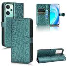 For OnePlus Nord CE 2 5G Honeycomb Dot Texture Leather Phone Case(Green) - 1