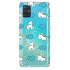 For Galaxy A31 Shockproof Painted Transparent TPU Protective Case(Clound Horse) - 1
