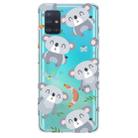 For Galaxy A31 Shockproof Painted Transparent TPU Protective Case(Koala) - 1