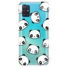 For Galaxy A31 Shockproof Painted Transparent TPU Protective Case(Emoji Bear) - 1