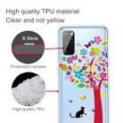 For Galaxy A41 Shockproof Painted Transparent TPU Protective Case(Tree and Cat) - 3