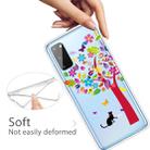 For Galaxy A41 Shockproof Painted Transparent TPU Protective Case(Tree and Cat) - 4