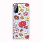For Galaxy A41 Shockproof Painted Transparent TPU Protective Case(Donuts) - 1