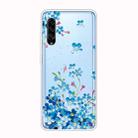 For Galaxy A90 5G Shockproof Painted Transparent TPU Protective Case(Star Flower) - 1