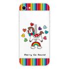 For iPhone SE 2022 / SE 2020 Shockproof Painted Transparent TPU Protective Case(Trojan Horse) - 1