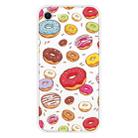 For iPhone SE 2022 / SE 2020 Shockproof Painted Transparent TPU Protective Case(Donuts) - 1