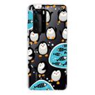 For Huawei P40 Shockproof Painted Transparent TPU Protective Case(Penguin) - 1