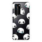 For Huawei P40 Shockproof Painted Transparent TPU Protective Case(Emoji Bear) - 1