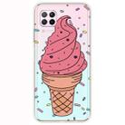 For Huawei P40 Lite Shockproof Painted Transparent TPU Protective Case(Ice Cream) - 1