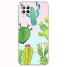 For Huawei P40 Lite Shockproof Painted Transparent TPU Protective Case(Cactus) - 1