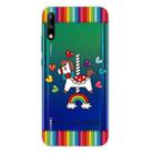 For Huawei P40 Lite E Shockproof Painted Transparent TPU Protective Case(Trojan Horse) - 1