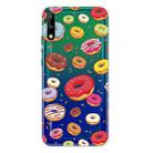 For Huawei P40 Lite E Shockproof Painted Transparent TPU Protective Case(Donuts) - 1
