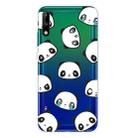 For Huawei P40 Lite E Shockproof Painted Transparent TPU Protective Case(Emoji Bear) - 1