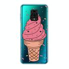 For Xiaomi Redmi Note 9S Shockproof Painted Transparent TPU Protective Case(Ice Cream) - 1