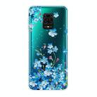 For Xiaomi Redmi Note 9S Shockproof Painted Transparent TPU Protective Case(Star Flower) - 1