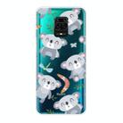 For Xiaomi Redmi Note 9S Shockproof Painted Transparent TPU Protective Case(Koala) - 1