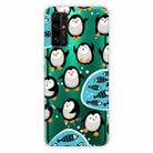 For Huawei Honor 30S Shockproof Painted Transparent TPU Protective Case(Penguin) - 1