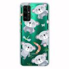 For Huawei Honor 30S Shockproof Painted Transparent TPU Protective Case(Koala) - 1