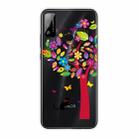 For Huawei Honor Play 4T Shockproof Painted Transparent TPU Protective Case(Tree and Cat) - 1