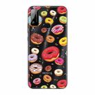 For Huawei Honor Play 4T Shockproof Painted Transparent TPU Protective Case(Donuts) - 1