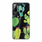 For Huawei Honor Play 4T Shockproof Painted Transparent TPU Protective Case(Cactus) - 1