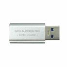 GE06 USB Data Blocker Fast Charging Connector(Silver) - 1
