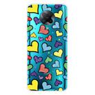For Xiaomi Redmi K30 Pro Shockproof Painted Transparent TPU Protective Case(Hearts) - 1