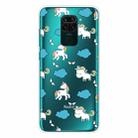 For Xiaomi Redmi Note 9 Shockproof Painted Transparent TPU Protective Case(Clound Horse) - 1