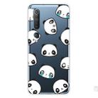 For Xiaomi Mi 10 5G Shockproof Painted Transparent TPU Protective Case(Emoji Bear) - 1