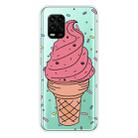 For Xiaomi Mi 10 Lite 5G Shockproof Painted Transparent TPU Protective Case(Ice Cream) - 1