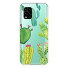 For Xiaomi Mi 10 Lite 5G Shockproof Painted Transparent TPU Protective Case(Cactus) - 1