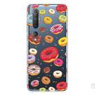 For Xiaomi Mi 10 Pro 5G Shockproof Painted Transparent TPU Protective Case(Donuts) - 1