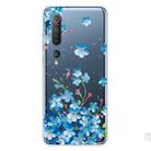 For Xiaomi Mi 10 Pro 5G Shockproof Painted Transparent TPU Protective Case(Star Flower) - 1