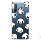 For Xiaomi Mi 10 Pro 5G Shockproof Painted Transparent TPU Protective Case(Emoji Bear) - 1