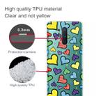 For OnePlus 8 Pro Shockproof Painted Transparent TPU Protective Case(Hearts) - 3