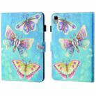 For iPad 10th Gen 10.9 2022 Coloured Drawing Stitching Smart Leather Tablet Case(Colorful Butterflies) - 1