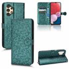 For Samsung Galaxy A13 4G Honeycomb Dot Texture Leather Phone Case(Green) - 1