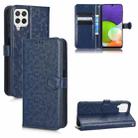 For Samsung Galaxy A22 4G / M22 4G Honeycomb Dot Texture Leather Phone Case(Blue) - 1