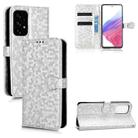 For Samsung Galaxy A53 5G Honeycomb Dot Texture Leather Phone Case(Silver) - 1