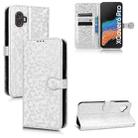 For Samsung Galaxy Xcover 6 Pro Honeycomb Dot Texture Leather Phone Case(Silver) - 1