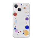 For iPhone 14 Plus Color Painted Mirror Phone Case(Colorful Starry Sky) - 1