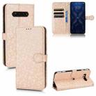 For Xiaomi Black Shark 4 / 4 Pro Honeycomb Dot Texture Leather Phone Case(Gold) - 1