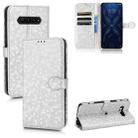 For Xiaomi Black Shark 4 / 4 Pro Honeycomb Dot Texture Leather Phone Case(Silver) - 1