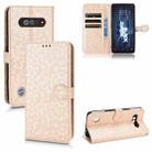 For Xiaomi Black Shark 5 RS Honeycomb Dot Texture Leather Phone Case(Gold) - 1